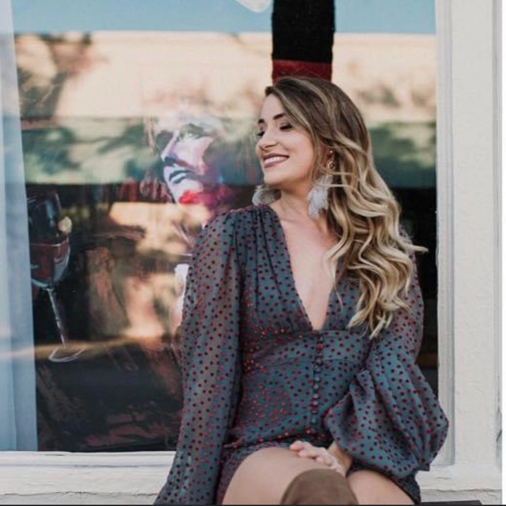 Othilia polka mini dress